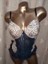85 В К-т Корсет анимал принт и дантелена черна прашка , снимка 5