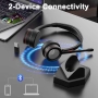 Beebang Bluetooth слушалки с микрофон,бутон за изключване на микрофона, снимка 5