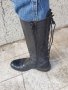 Ботуши кожени италиански,с вързани р37, снимка 3