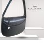 Елегантна дамска чанта за рамо с метален елемент, снимка 1 - Чанти - 44452055