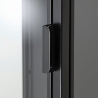 Витрина в черен цвят със стъклена врата , снимка 3 - Секции и витрини - 42105212