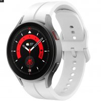Силиконова Каишка (20мм) за Samsung Watch5 Pro | Watch5 | Watch4 | Active2, снимка 7 - Смарт гривни - 38376944