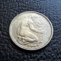 Стара монета 50 пфенига 1969 г. буква  F - Германия  - топ цена !, снимка 6 - Нумизматика и бонистика - 42402355
