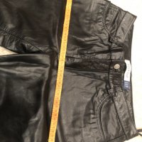 Панталон Gap-100% кожа/черен, снимка 6 - Панталони - 22787641