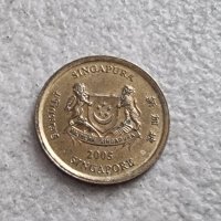 Монети. Сингапур. 5,  10 , 50 цента и 1 долар., снимка 9 - Нумизматика и бонистика - 39654978