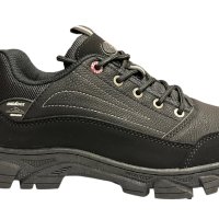 Мъжки кожени спортни обувки в черно, снимка 1 - Спортни обувки - 42089358