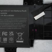 Dell Alienware 17 R2 R3 - 92Wh 14.8V чисто нова батерия P43F P43F001 5046J YKWXX battery, снимка 5 - Други - 42652166