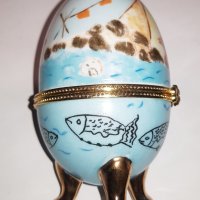 Порцеланово яйце в стил Феберже , снимка 8 - Декорация за дома - 44304710