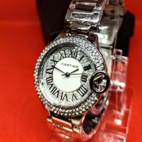 Луксозен дамски ръчен часовник CARTIER. Часовник подарък за жена. Ръчен водоустойчив часовник., снимка 1 - Дамски - 31096005