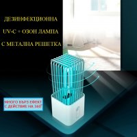 АНТИБАКТЕРИАЛНА Лампа с Метална Решетка и UV-C + Озон светлина - Разпродажба със 70% Намаление, снимка 5 - Друга електроника - 29402662