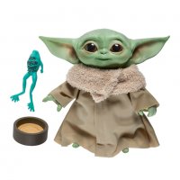 Star Wars The Mandalorian Фигурка бебе Yoda 19 см със звуци Hasbro F1115, снимка 2 - Фигурки - 38094413