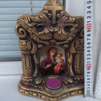 Икона "Св. Богородица с Младенеца" керамична настолна, снимка 3 - Други ценни предмети - 39758503