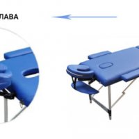 13 Масажна кушетка с ФИКСИРАНА Цена 10 лева за доставка Zenet 1049 размер М бяла, алуминиева,с чанта, снимка 5 - Кушетки - 39130954