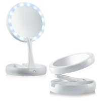 Настолно огледало LED осветление лупа увеличение 10Х грим баня тоалетка гримиране дома жена бюро, снимка 2 - Огледала - 29084645