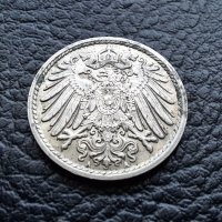 Стара монета 5 пфенига 1913 г. буква  А -Германия - 110 годишна !, снимка 2 - Нумизматика и бонистика - 39791105