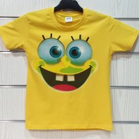 Нова детска тениска с дигитален печат Спондж боб, SpongeBob, снимка 3 - Детски тениски и потници - 31690982