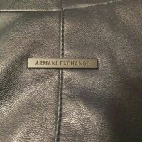 Ново яке Armani Exchange SPORTY FAUX-LEATHER Jacket, снимка 2 - Якета - 30708479