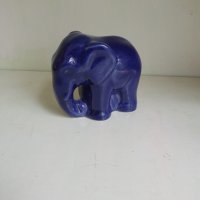 Фигура,статуетка от порцелан, синьо слонче, снимка 2 - Други ценни предмети - 40374318