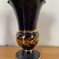 ✅руска ваза с позлата , кобалт, снимка 1 - Вази - 33853296