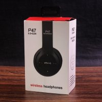 Безжични Bluetooth слушалки P47 Wireless, снимка 3 - Слушалки и портативни колонки - 36840816