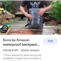 Eono Велосипедна раница 100% водоустойчива, чанта за лаптоп,пътуване,училище, снимка 2 - Фен артикули - 41614999