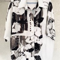 Разкошна ленена туника/риза/блуза SEMPRE PIU BY SHALOU, снимка 2 - Ризи - 42134759