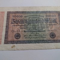 Райх банкнота-Германия- 20 000 марки / 1923 година- 17989, снимка 5 - Нумизматика и бонистика - 31015506