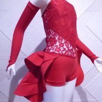 Червена детска рокля за спортни танци, снимка 10 - Детски рокли и поли - 42805395