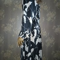 H&M-XL,XXL-Ефектна дълга рокля от сатенирана материя , снимка 12 - Рокли - 42061139