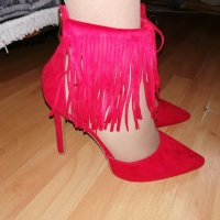 Дамски обувки Tendenz + подарък в червено =), снимка 11 - Дамски елегантни обувки - 23577272