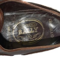 Bally мъжки кафеви кожени обувки естествена кожа Wingtips Oxford, снимка 3 - Официални обувки - 31176896