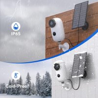 Автономна камера със соларен панел IHOUONE модел А3, снимка 8 - Комплекти за видеонаблюдение - 44460243