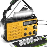 Ново Аварийно Радио 8000mAh с Фенер и SOS Аларма за Къмпинг и Спешни Случаи, снимка 1 - Друга електроника - 44177778