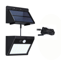 30 LED Соларна лампа с РIR сензор и подвижен панел, снимка 3 - Соларни лампи - 36550947