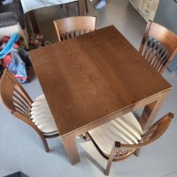 Трапезна маса със столове, снимка 1 - Маси - 38265681