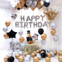 Балони за рожден ден Happy Birthday, снимка 2 - Декорация - 34490082