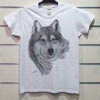 Страхотна нова мъжка тениска с дигитален печат Бял Вълк, Серия Вълци, снимка 9 - Тениски - 29104349