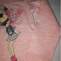 Блузки памучни с картинка момиче , снимка 2 - Детски Блузи и туники - 32167230