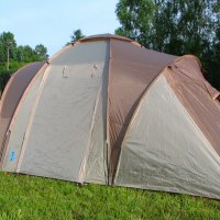 Четириместна палатка "Jesolo 4" с 3 помещения Размери: 440х220х175 см., снимка 2 - Палатки - 35595775