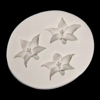 3 малки нарциси нарцис цветя силиконов молд форма фндан, снимка 1 - Форми - 36835883