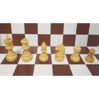 Шах фигури Staunton 5 дизайн тип Абанос  Изработени от чемшир - бели и черни, снимка 7 - Шах и табла - 37591373