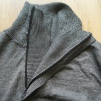 SELECTED Shine Zip Neck EXP 100% Merino Wool размер XL за лов риболов блуза 100% Мерино Вълна - 532, снимка 5 - Блузи - 42785117