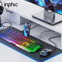 Комплект Gaming STELS V680, USB, Rainbow Backlight, 2 in 1: Клавиатура,Мишка, снимка 9 - Клавиатури и мишки - 40205633