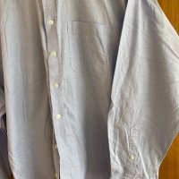 Мъжка риза Fruit of the Loom, тип Oxford, голям, размер, дълъг и къс ръкав, светлосин цвят, маркова , снимка 7 - Ризи - 38568384