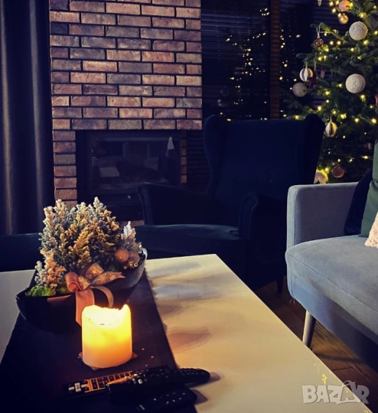  Комплект от 5 бездимни, безпламъчни, работещи с батерии LED чаени свещи  , снимка 1