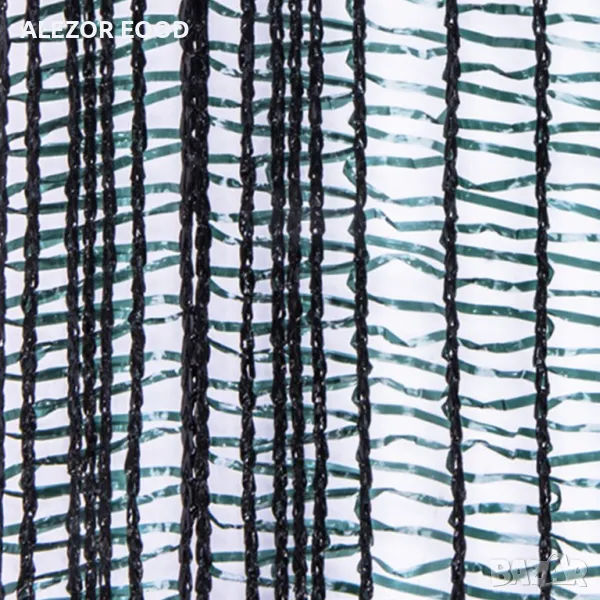 Зелена засенчваща мрежа 40% против птици и градушка, 15 м/ 6 м, снимка 1