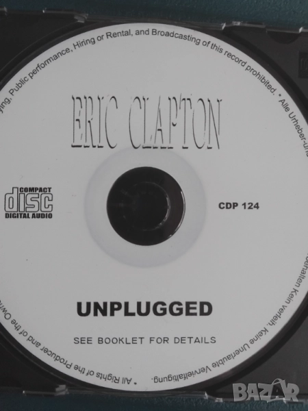 Eric Clapton – Unplugged - матричен диск музика, снимка 1