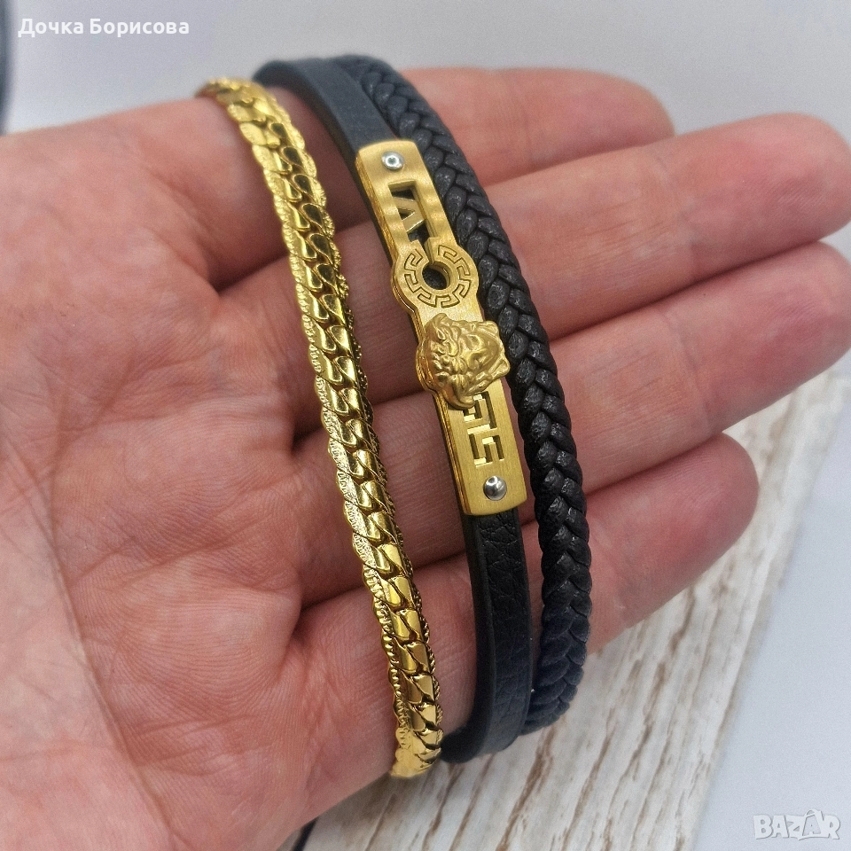 Lion Power Bracelet Set- мъжки комплект гривни , снимка 1