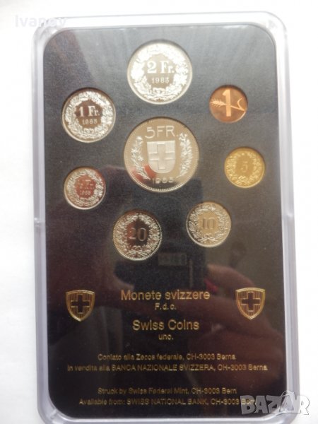 Сет монети Швейцария 1985г., снимка 1