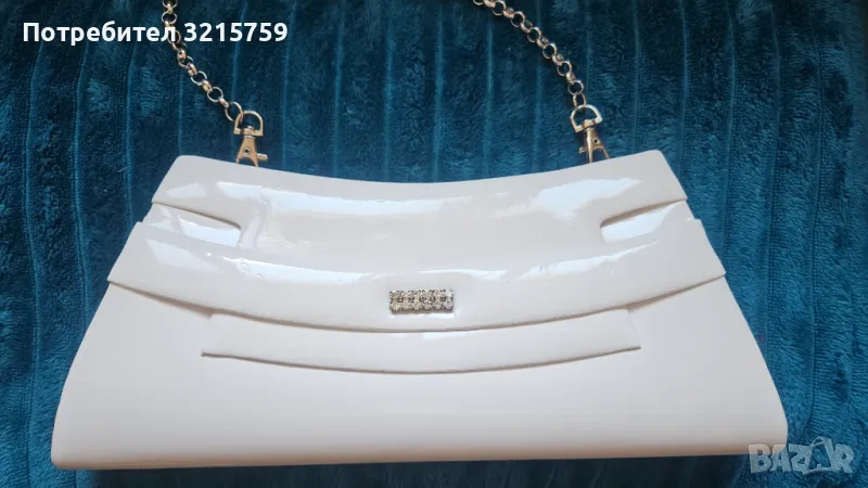 Дамска чанта клъч бяла, снимка 1